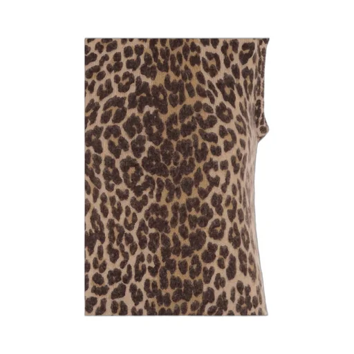 Mini Dress In Leopard Cashmere