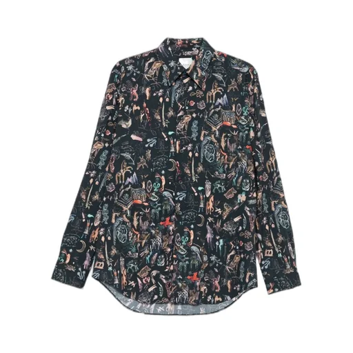 Animal-Print Long-Sleeved Shirt