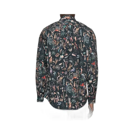Animal-Print Long-Sleeved Shirt