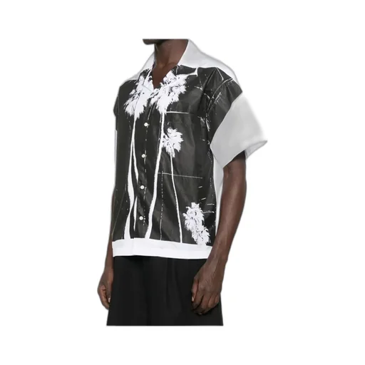 Palm Angels Dec Palm Culture Short-Sleeved Bowling Shirt