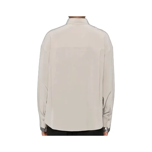 Sequin-Embellished Silk Shirt