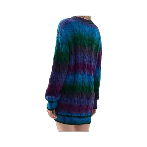 Cable-Knit V-Neck Sweater