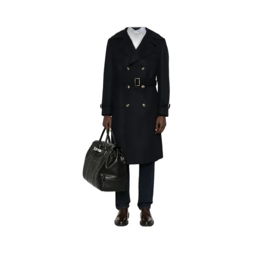 Double-Breasted Belted Coat