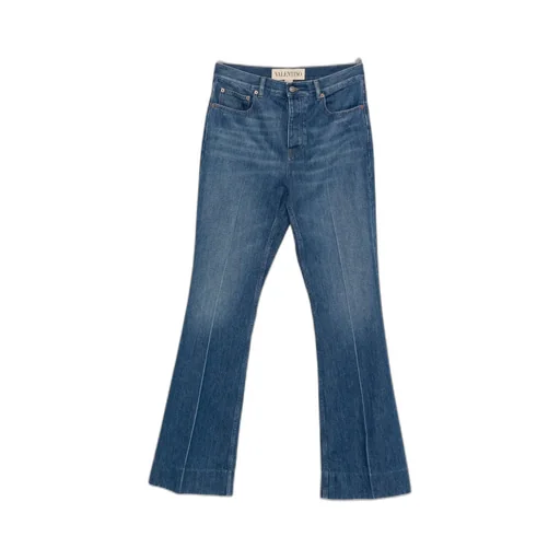 Valentino	Logo Patch Flared Jeans