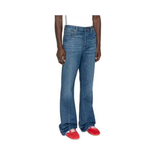 Valentino	Logo Patch Flared Jeans