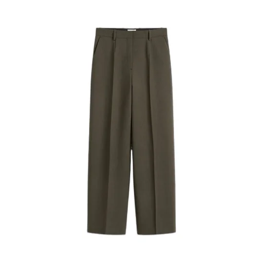 Wide Tailored Trousers Forest
