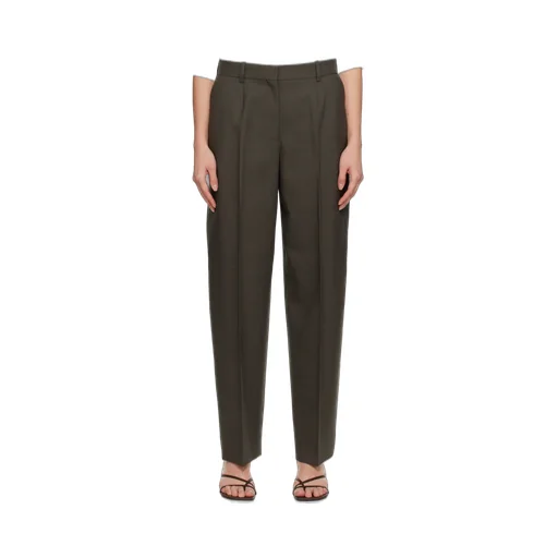 Wide Tailored Trousers Forest