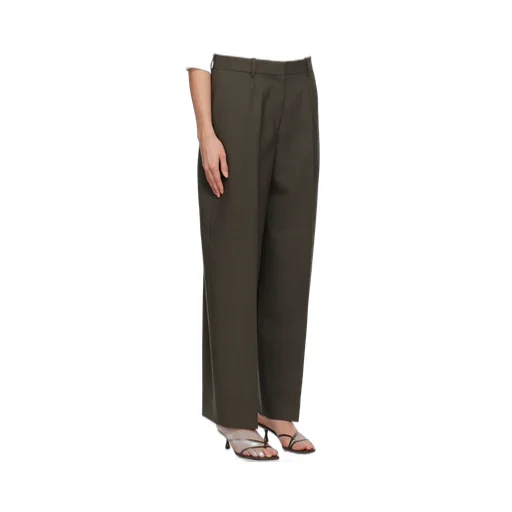Wide Tailored Trousers Forest