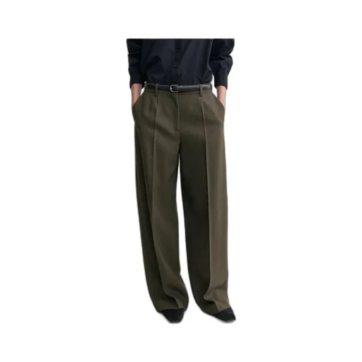 Wide Tailored Trousers Forest