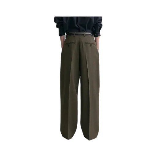 Wide Tailored Trousers Forest