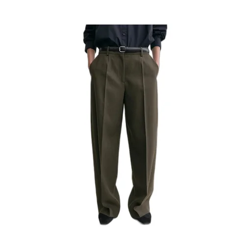 Wide Tailored Trousers Forest