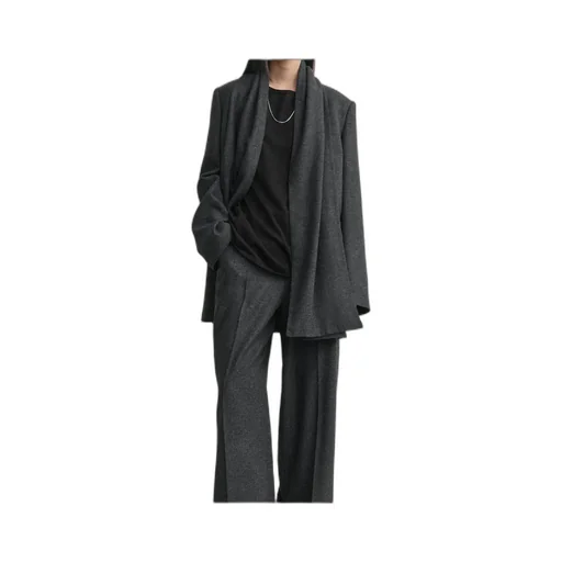 Totme Single-Buttoned V-Neck Cape Blazer