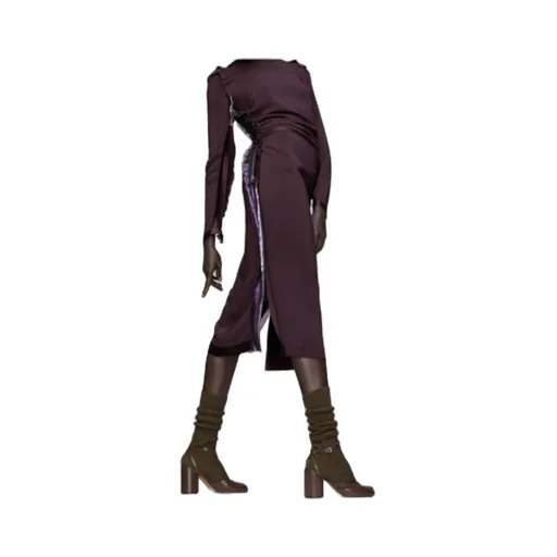 Maison Margiela Long-Sleeve Midi Dress