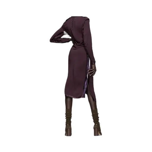 Maison Margiela Long-Sleeve Midi Dress