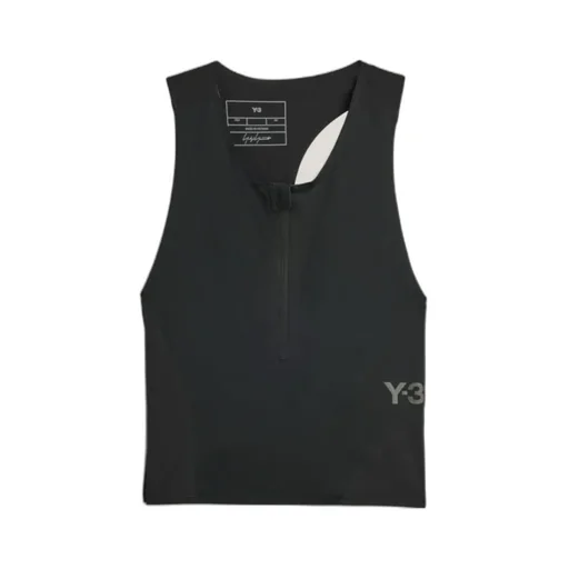 Y-3 Logo Printed Cropped Run Top