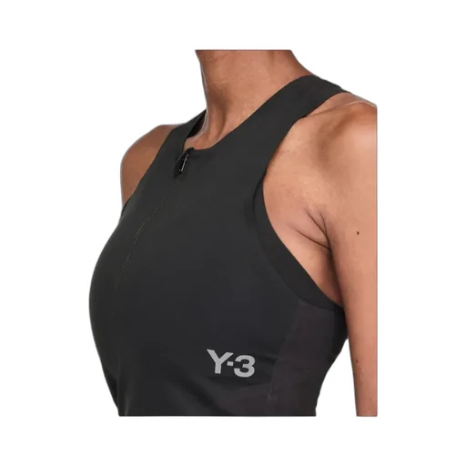 Y-3 Logo Printed Cropped Run Top