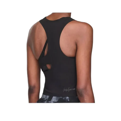 Y-3 Logo Printed Cropped Run Top