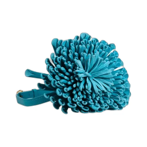 Leather Flower Necklace