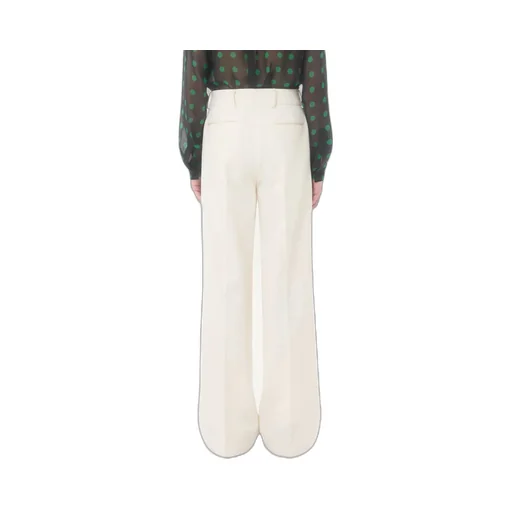 Valentino Pleat Detailed Wide Leg Pants