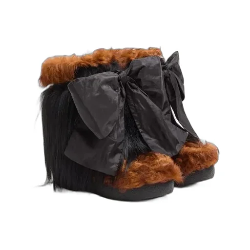 Valentino Snowish Vlogo Signature Bow Detailed Boots