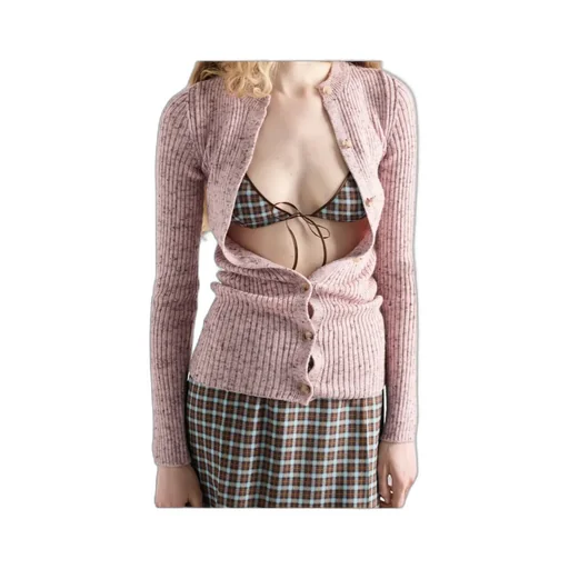 Prada Ribbed Knit Cardigan