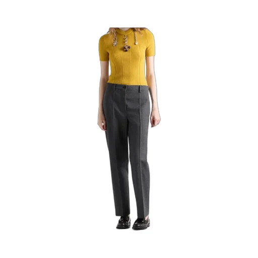 Prada Charm-Embellishment Knitted Top