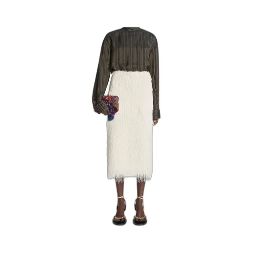 Dries Van Noten Fringed Skirt