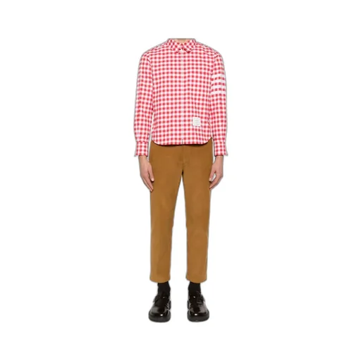 Gingham-Check Flannel Shirt