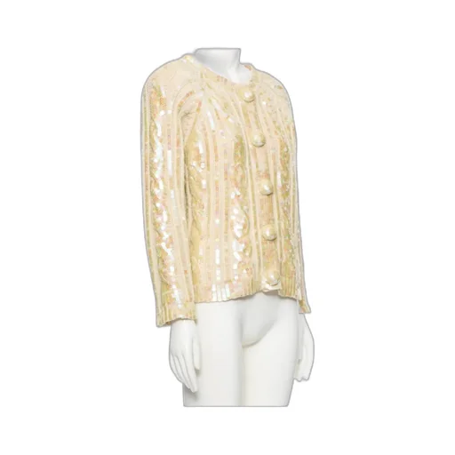 Valentino Embellished Button-Up Cardigan