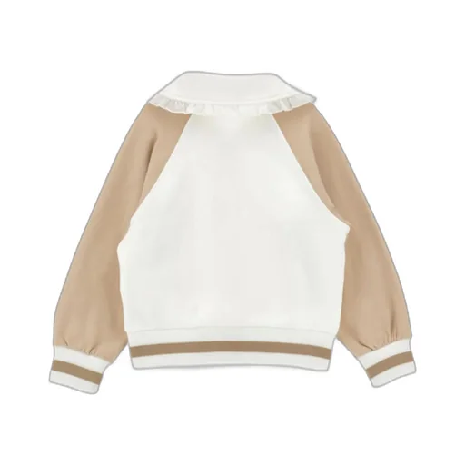 Monnalisa Teddy Monnalisa Two-Tone Sweatshirt
