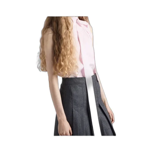 Embroidered Poplin Top