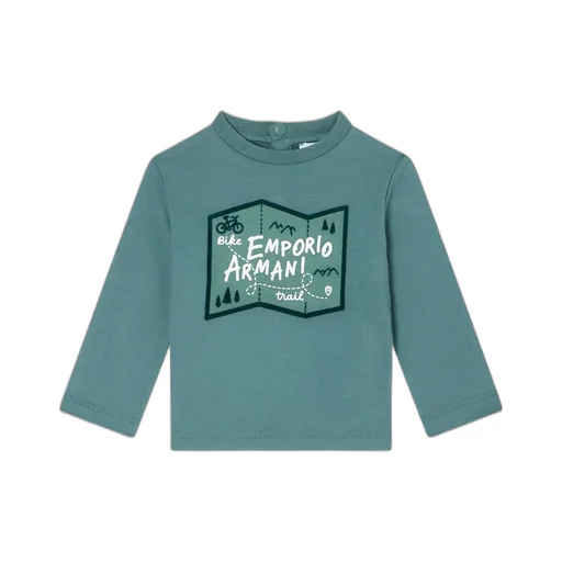Map-Print Long-Sleeve T-Shirt