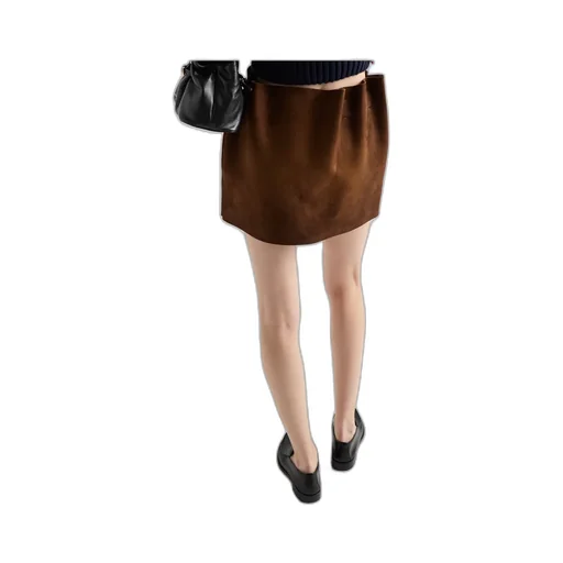 Prada Elasticated-Waistband Mini Skirt