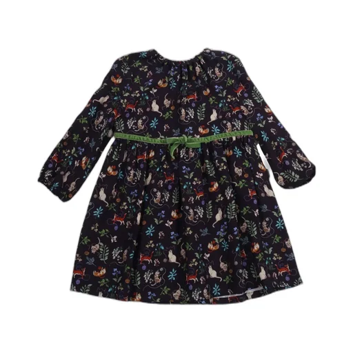 Il Gufo Pattern-Printed Long-Sleeved Dress