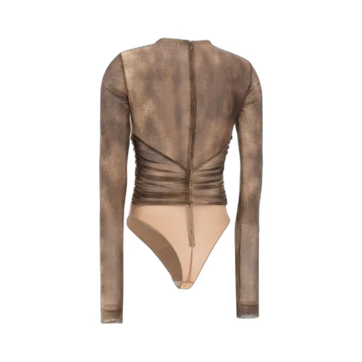 Elisabetta Franchi Printed Necklace Bodysuit