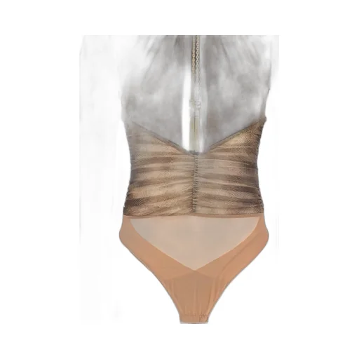 Elisabetta Franchi Printed Necklace Bodysuit