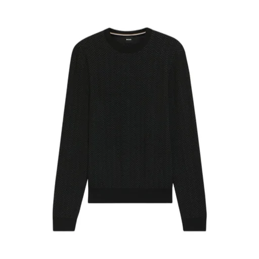 Boss Hugo Boss Herringbone Crewneck Jumper