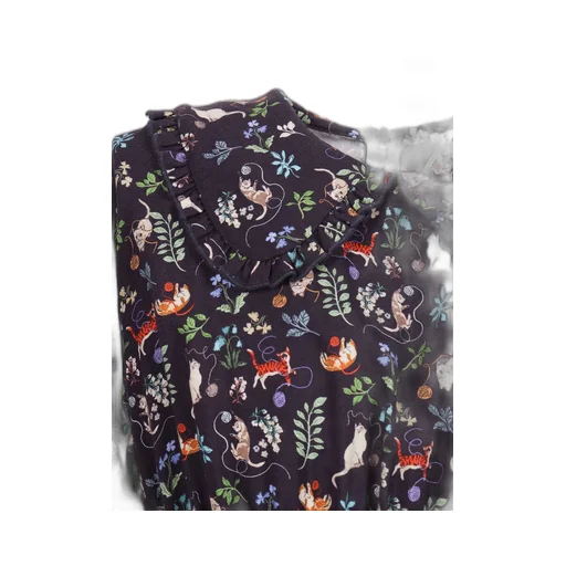 Il Gufo Pattern-Printed Long-Sleeved Dress