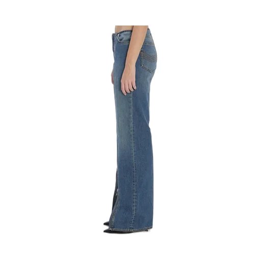 Denim Front Zipped Trousers