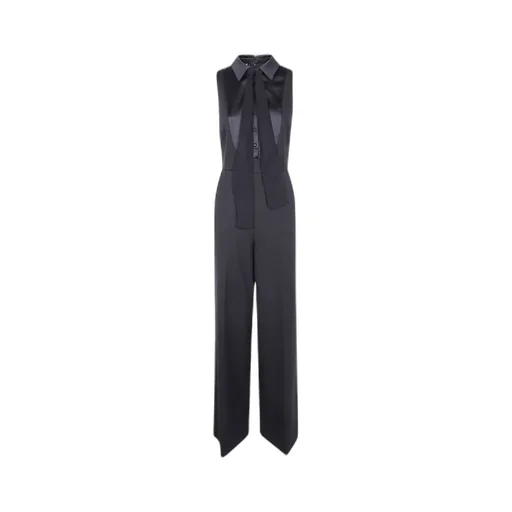 Twinset Sleeveless Tie-Neck Jumpsuit
