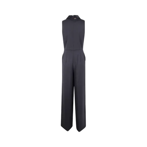 Twinset Sleeveless Tie-Neck Jumpsuit