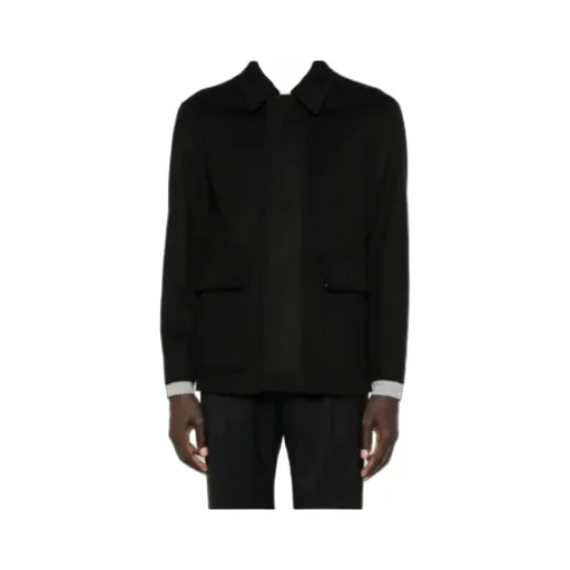 Patch-Pocket Collared Coat