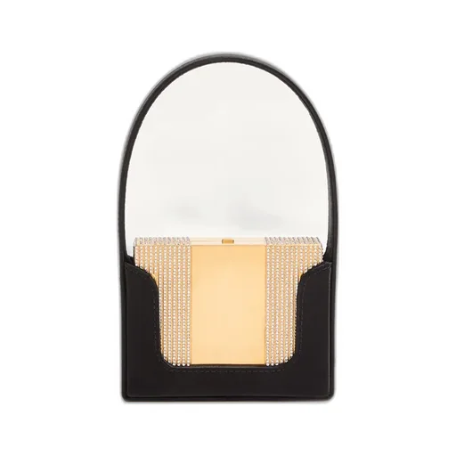 Valentino	Minaumorphe Logo Plaque Embellished Clutch Bag