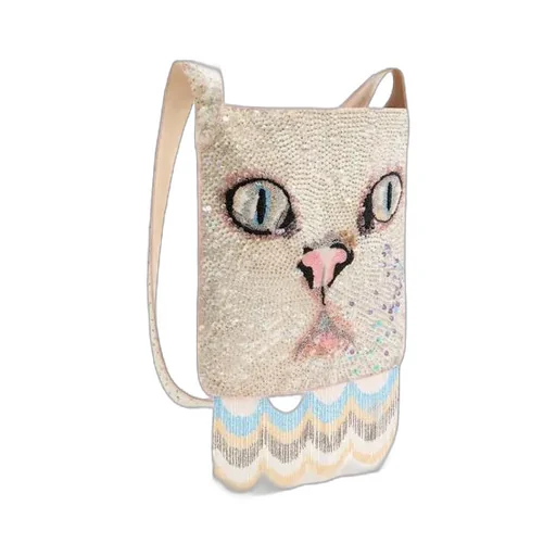 Tassel Embroidered Shoulder Bag