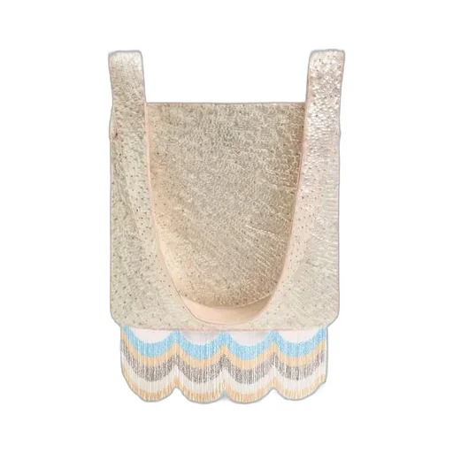 Tassel Embroidered Shoulder Bag