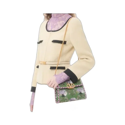 Valentino Garavani Mini Vsling Embroidered Handbag With Jewel Logo