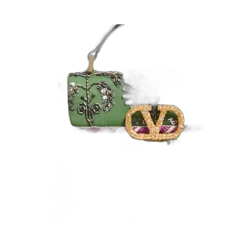 Valentino Garavani Mini Vsling Embroidered Handbag With Jewel Logo
