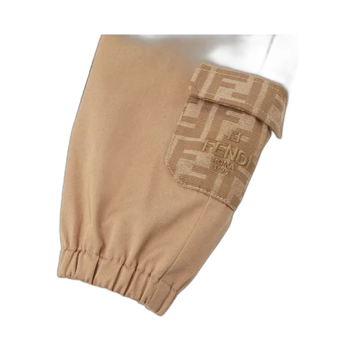Fendi Kids Logo-Embroidered Trousers