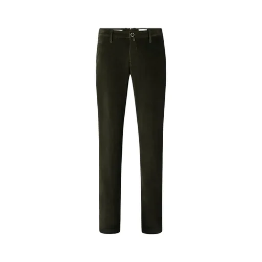 Jacob Cohen Logo Plaque Slim-Fit Trousers