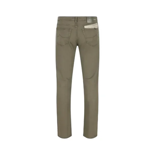 Jacob Cohen Logo Patch Slim-Fit Trousers